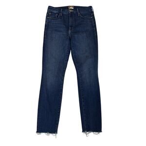 Mother High Waisted Looker Ankle Fray Jeans in Home Movers Women's 27